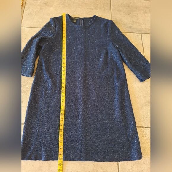 ST.JOHN BLUE DRESS size 10‎ - Picture 6 of 7